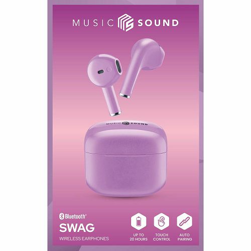 Slušalice CELLULARLINE, MUSIC SOUND Swag, Bluetooth, In-Ear, TWS, Violet-1