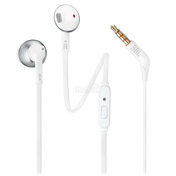 Slušalice JBL Tune 205 chrome bijele (žične)