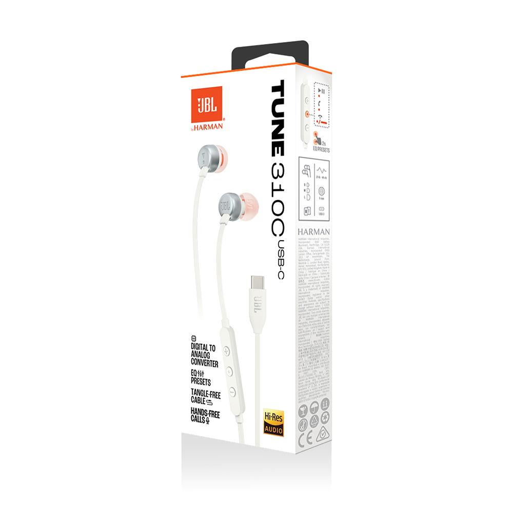 Slušalice JBL T310C USB bijele-11