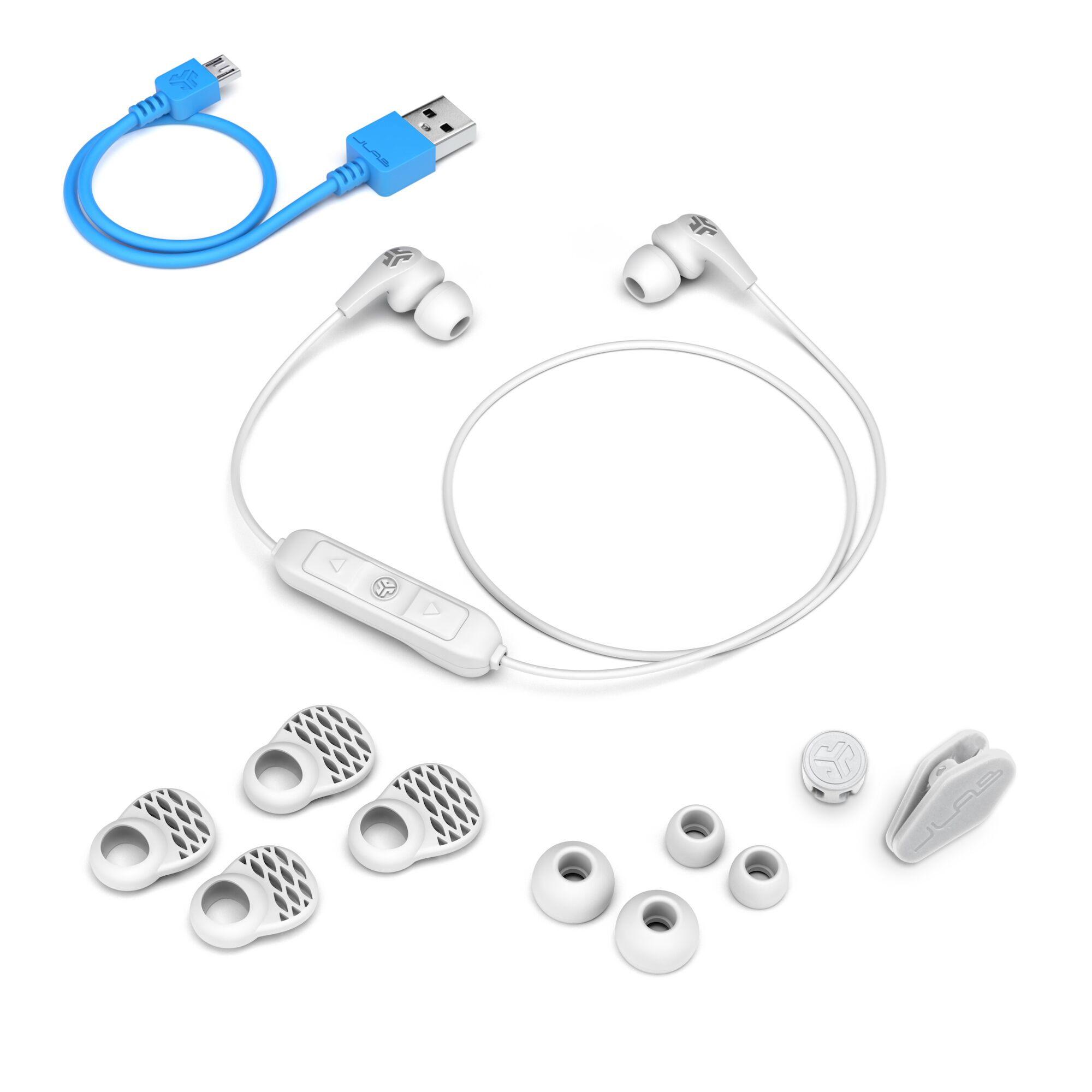 Slušalice JLAB JBuds Pro Wireless Signature Earbuds (bežične) sivo-bijele-2