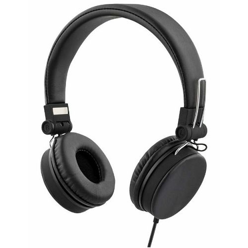 Slušalice STREETZ HL-W200 crne (microphone, 1-button, 1,5m)