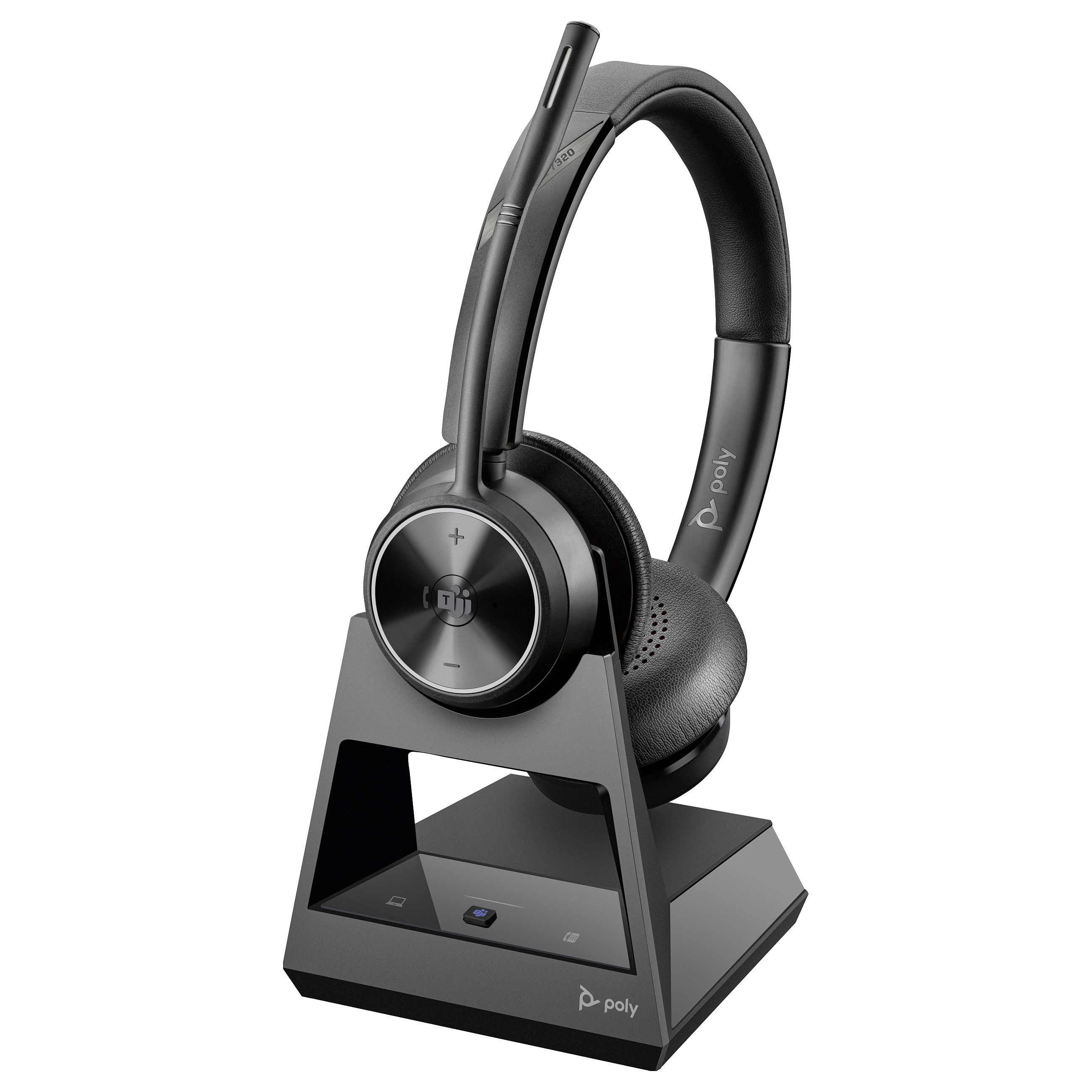 Slušalice POLY Savi 7320 UC (Stereo, certificirano za Microsoft Teams, DECT 1880-1900 MHz, EMEA - INTL English Loc, Euro utikač)-1