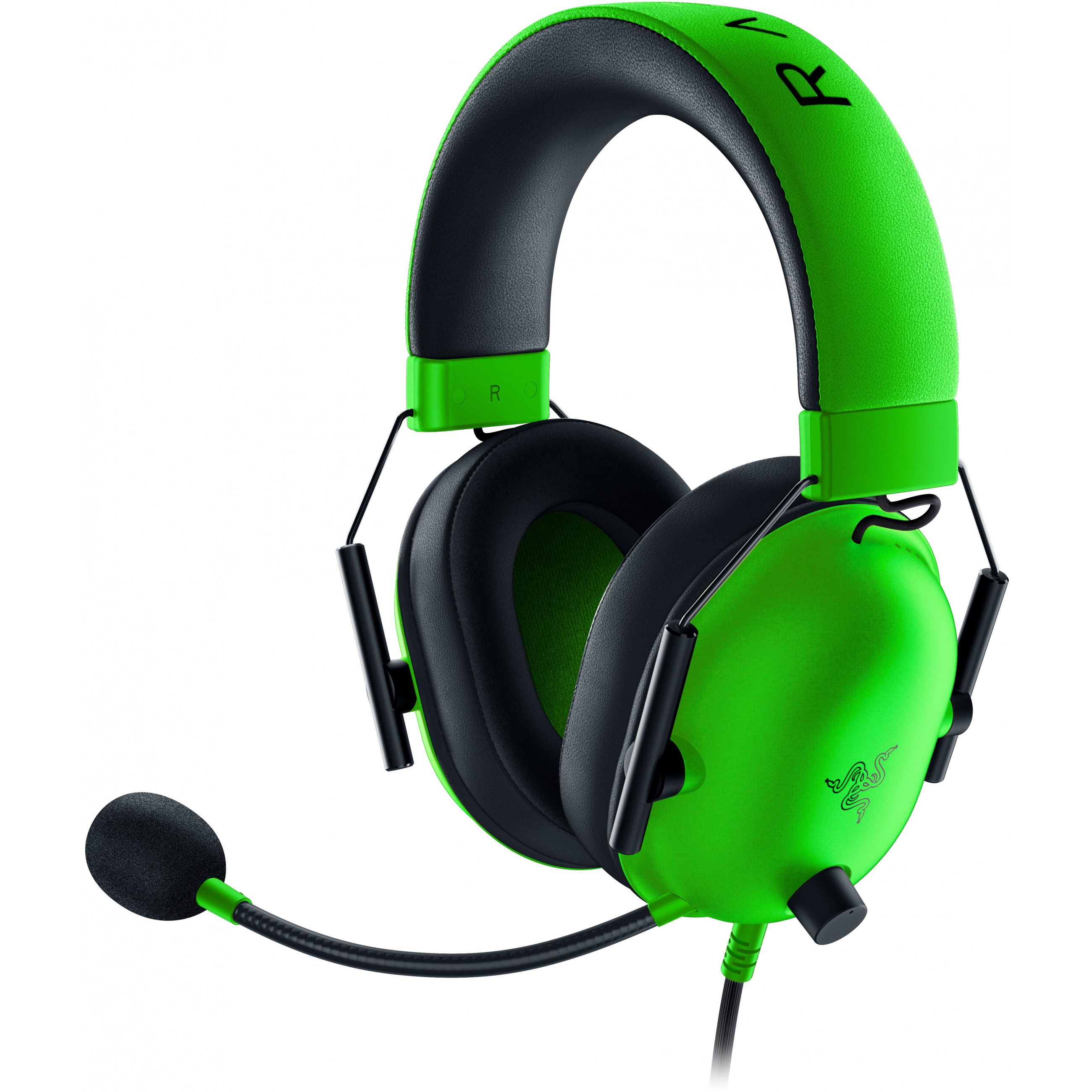 Razer BlackShark V2 X Headset Wired Head-band Gaming Green, Black-0