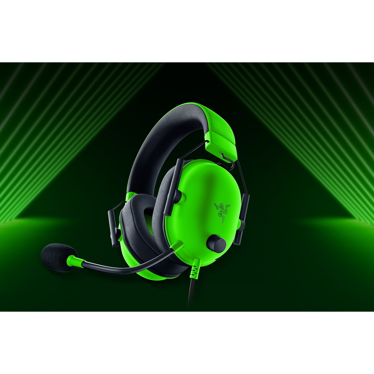 Razer BlackShark V2 X Headset Wired Head-band Gaming Green, Black-5