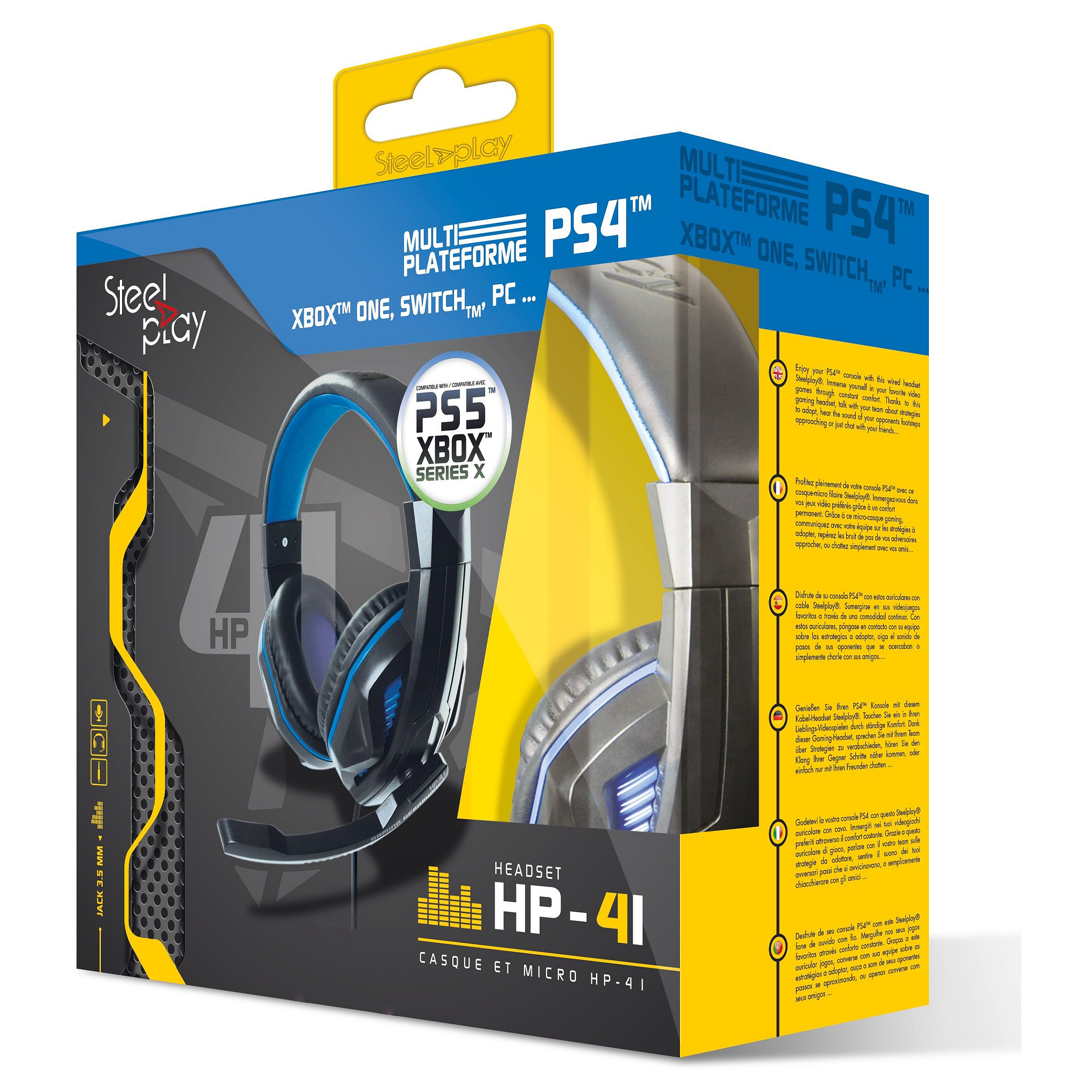 Slušalice STEELPLAY HP41 žičane za PS4, 3.5mm-6