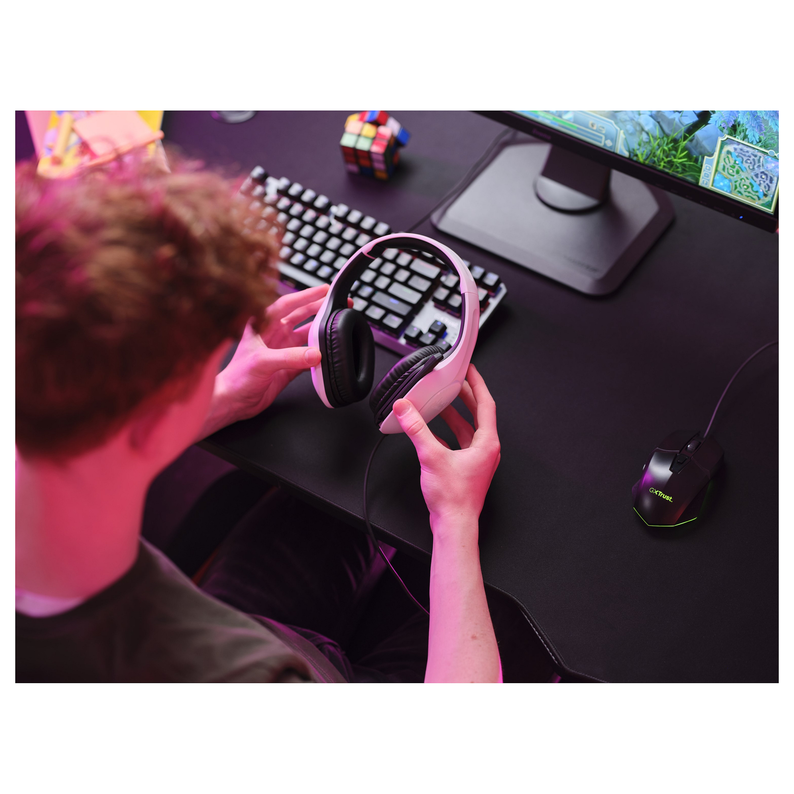 Slušalice TRUST GXT 415W Zirox, Gaming, PC, Console bijele-14