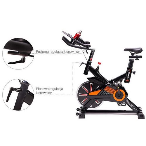 Spinning bike crna and orange HMS SW2102-8