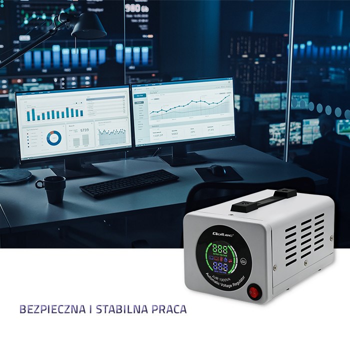 Stabilizator napona QOLTEC 50723 AVR (1000VA)-1