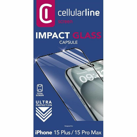 Staklo zaštitno CELLULARLINE za iPhone 15 Plus/15 Pro Max-4