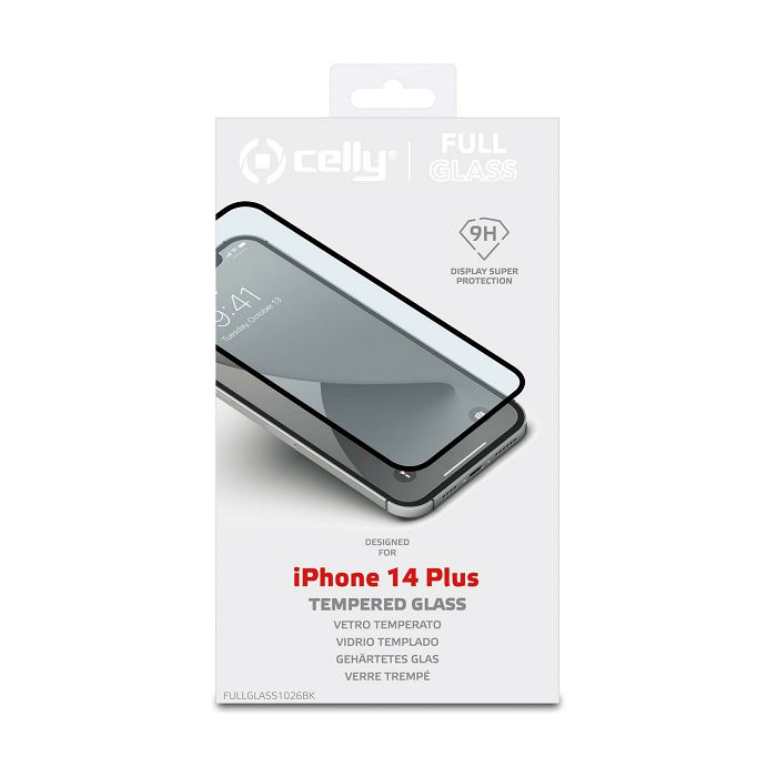 Zaštitno staklo CELLY za iPhone 14 Plus crno-2