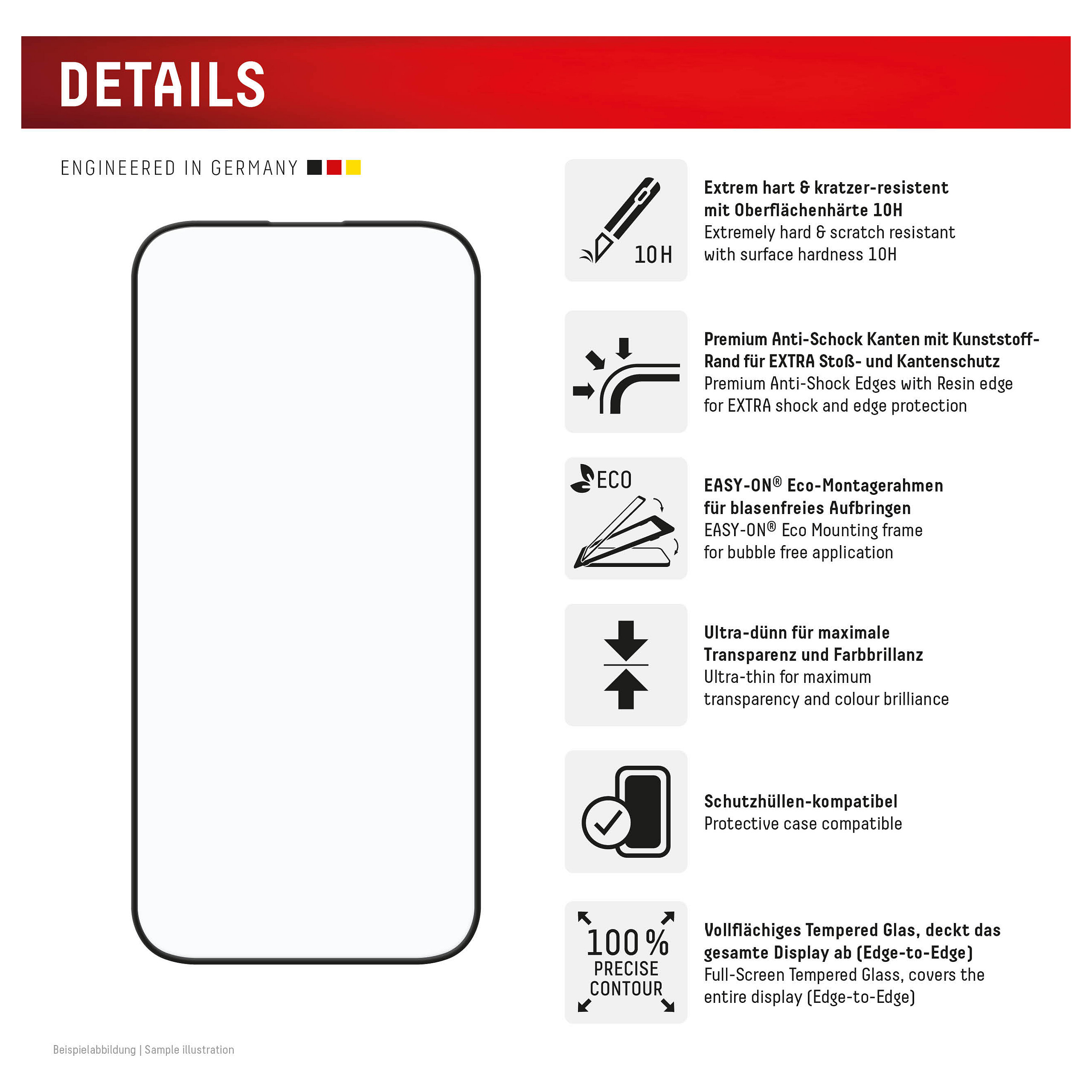 Staklo zaštitno DISPLEX Premium Glass Full Cover za iPhone 16-4