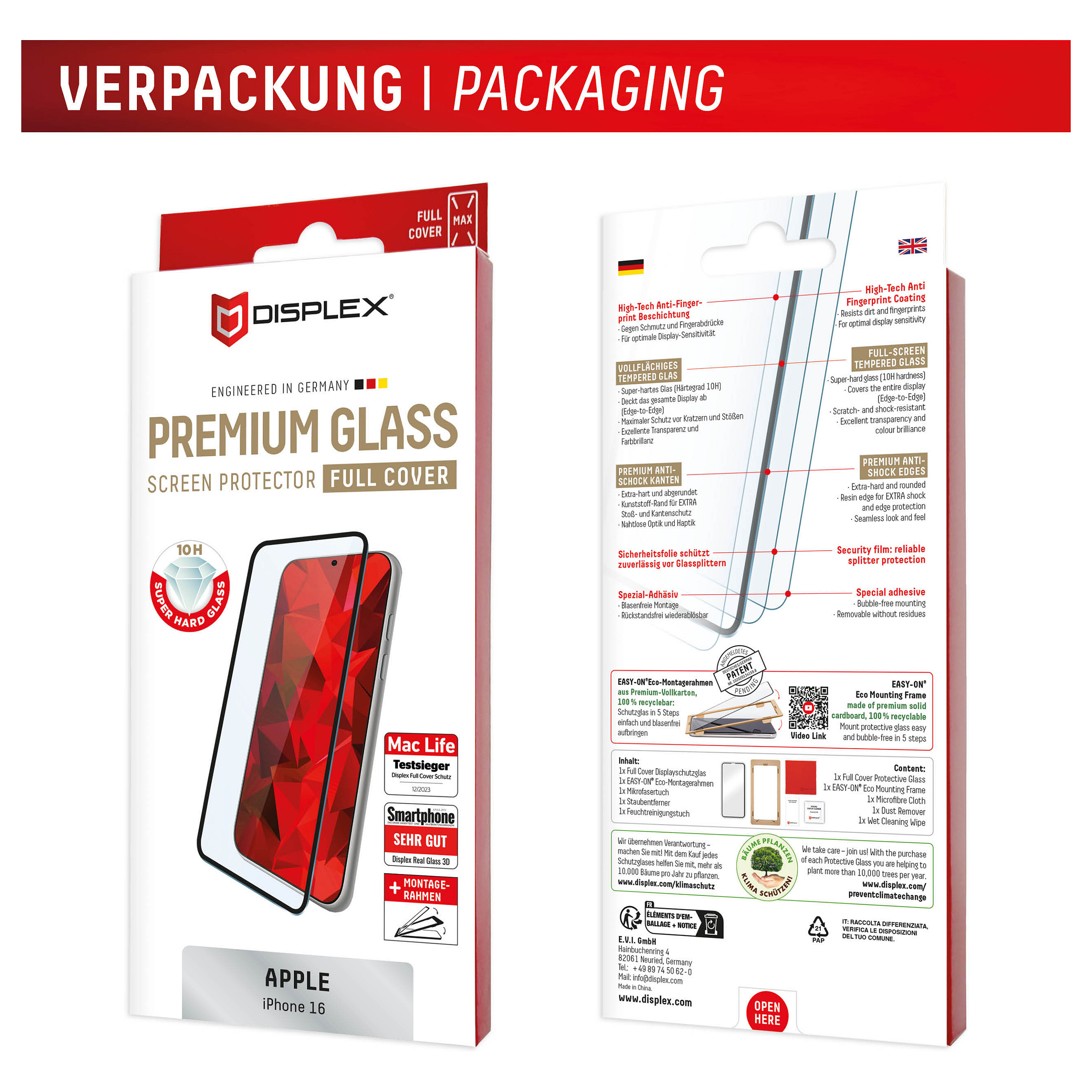 Staklo zaštitno DISPLEX Premium Glass Full Cover za iPhone 16-11