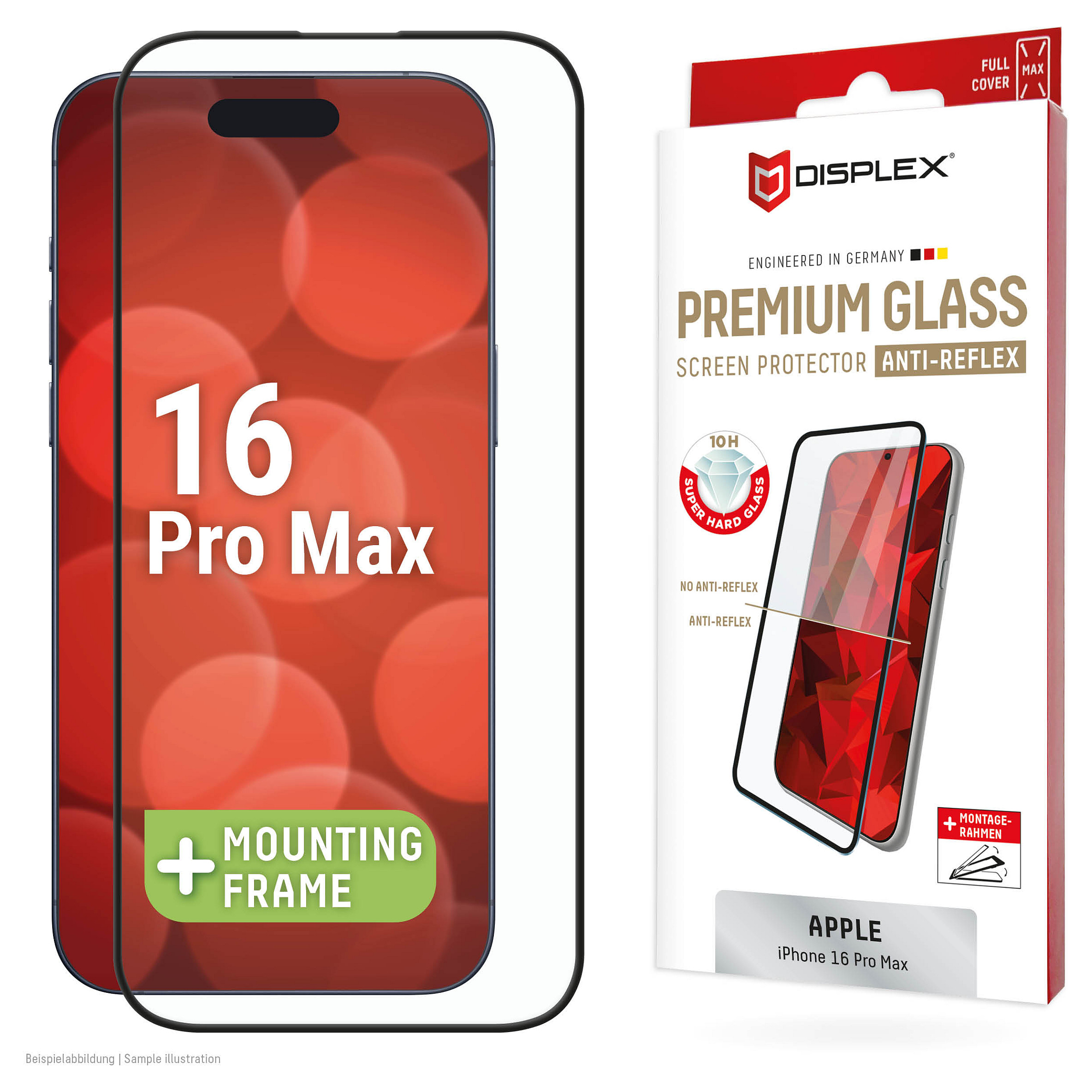 Staklo zaštitno DISPLEX Premium Glass Full Cover za iPhone 16 Pro Max-4