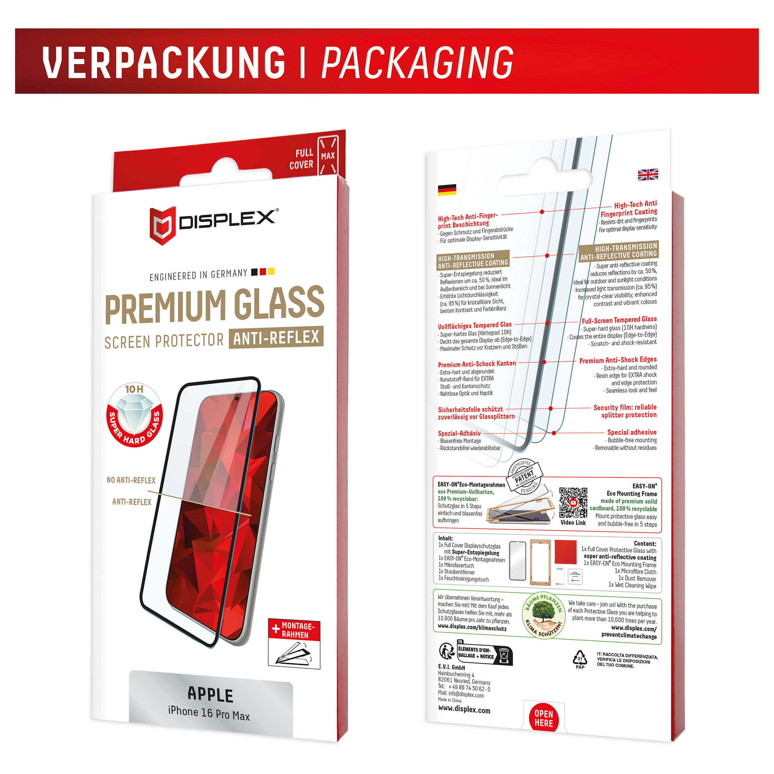Staklo zaštitno DISPLEX Premium Glass Full Cover za iPhone 16 Pro Max-13