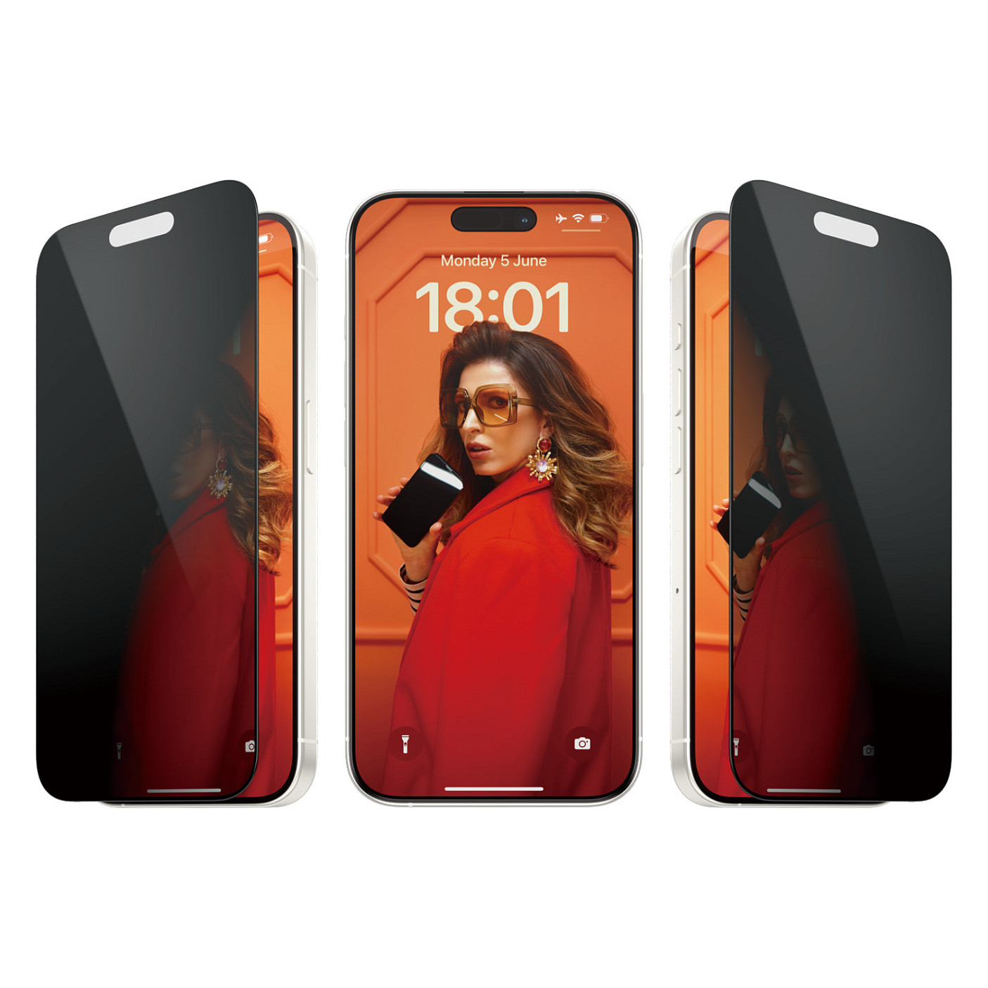 Staklo zaštitno PANZERGLASS za iPhone 15 Pro Ultra Wide Fit Privacy-4