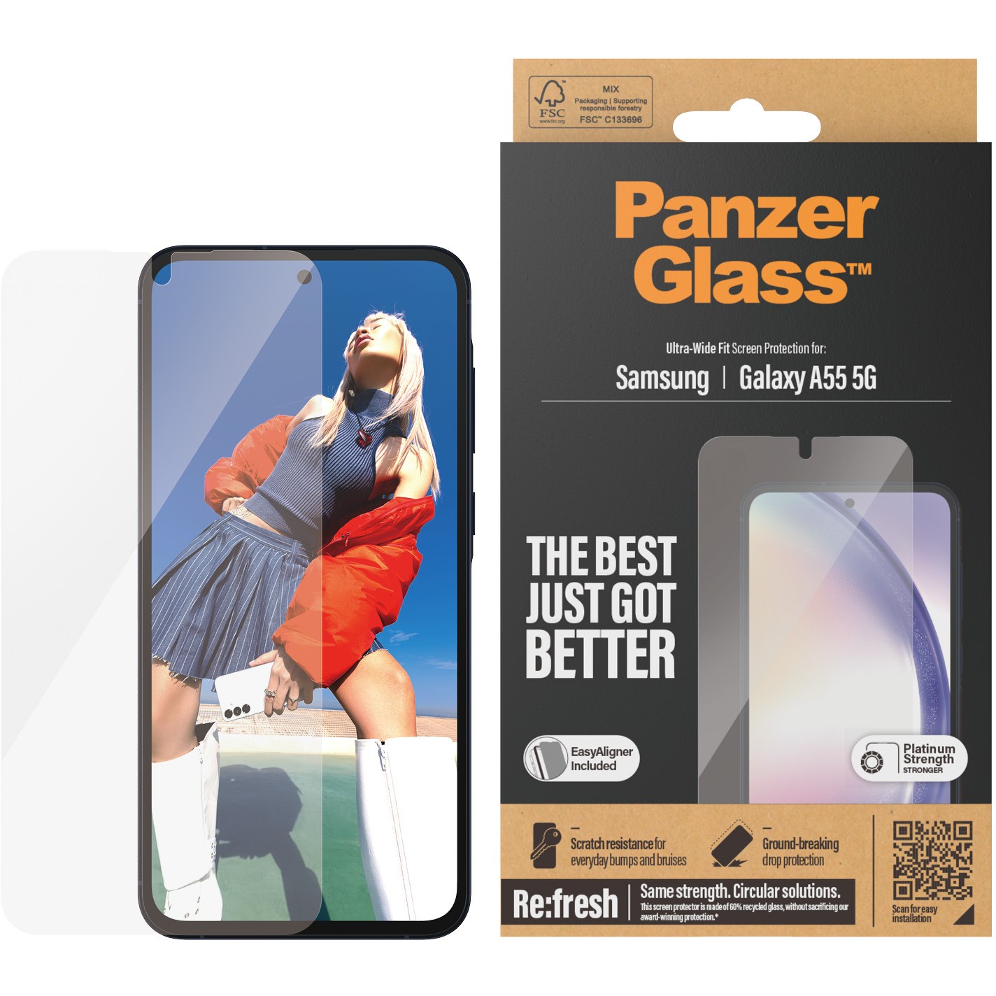 Staklo zaštitno PANZERGLASS za SAMSUNG GALAXY A55 5G Ultra wide fit-4