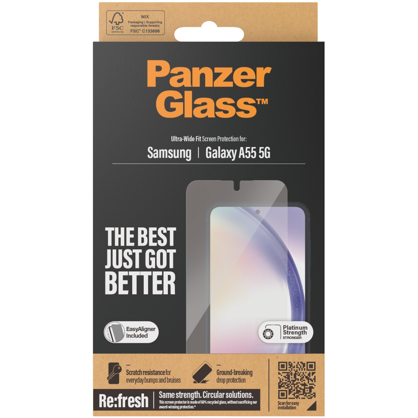 Staklo zaštitno PANZERGLASS za SAMSUNG GALAXY A55 5G Ultra wide fit-5