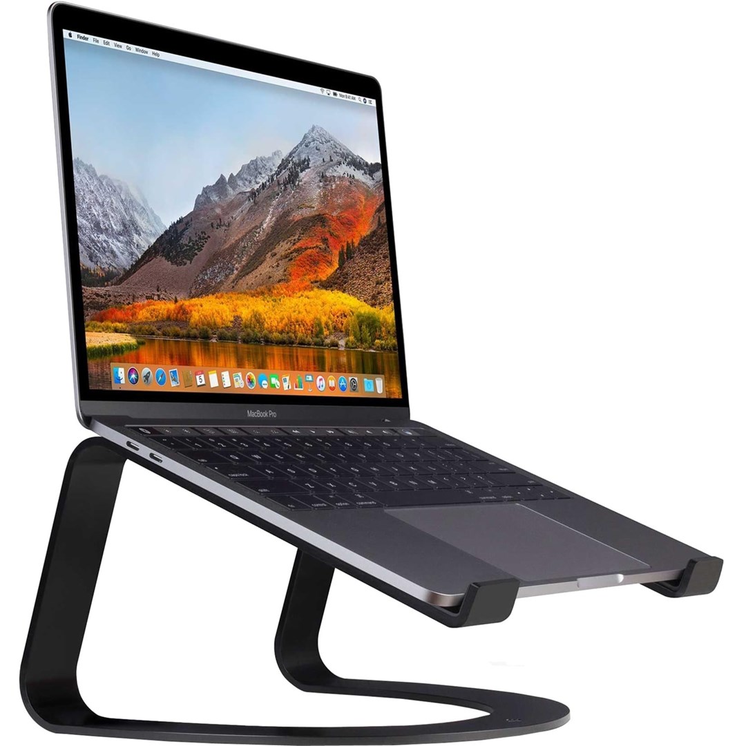 Stalak TWELVESOUTH Curve aluminijski za MacBook i Notebooks - matt crna-3