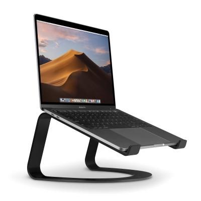 Stalak TWELVESOUTH Curve aluminijski za MacBook i Notebooks - matt crna-0