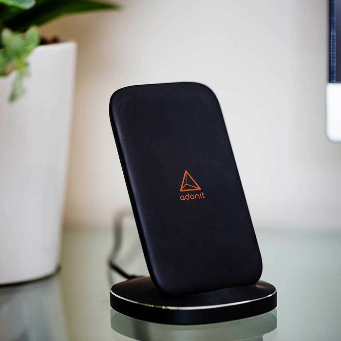 Bežični punjač sa stalkom ADONIT charging stand, DC 5V/2A, 9V/1.67A - crni-0