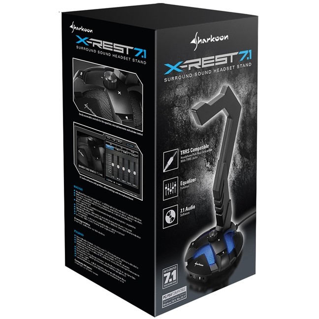 Stalak za slušalice SHARKOON Shark X-Rest 7.1-2