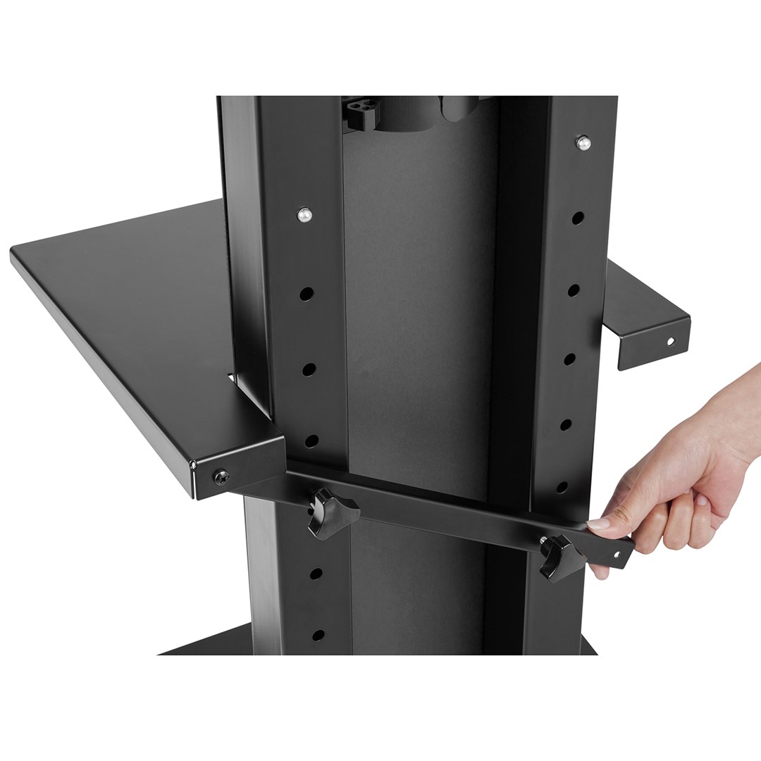 Stalak za TV MACLEAN MC-865 Professional Modern (s policom, za 37" - 70" ekrane, max teret 40kg, max VESA 600x400, podesiva visina)-6