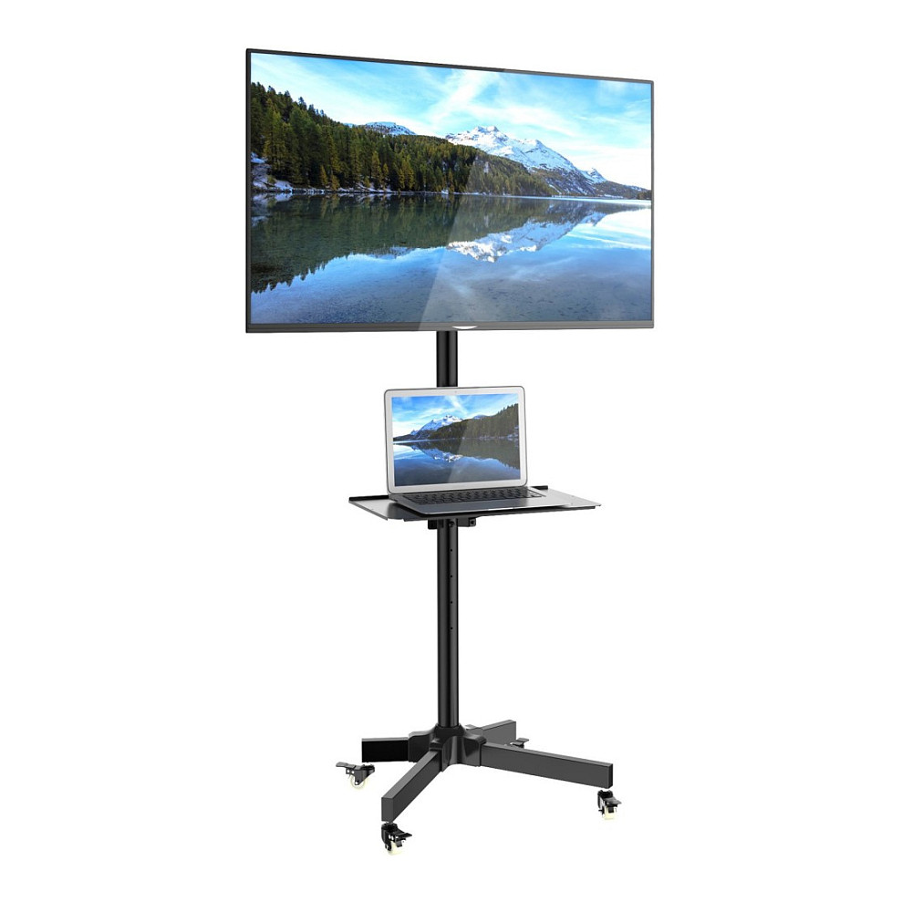 Techly Trolley Floor Stand LCD/LED/Plasma 23"-55"-1