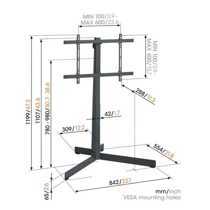 Podni stalak za TV VOGELS TVS 3690 (40"-77")-1