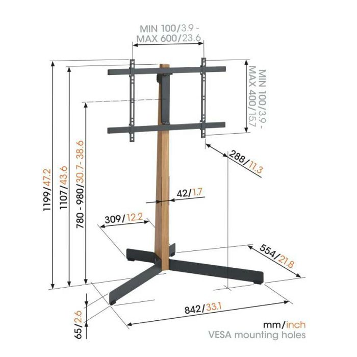 Podni stalak za TV VOGELS TVS 3695 (40"-77")-1