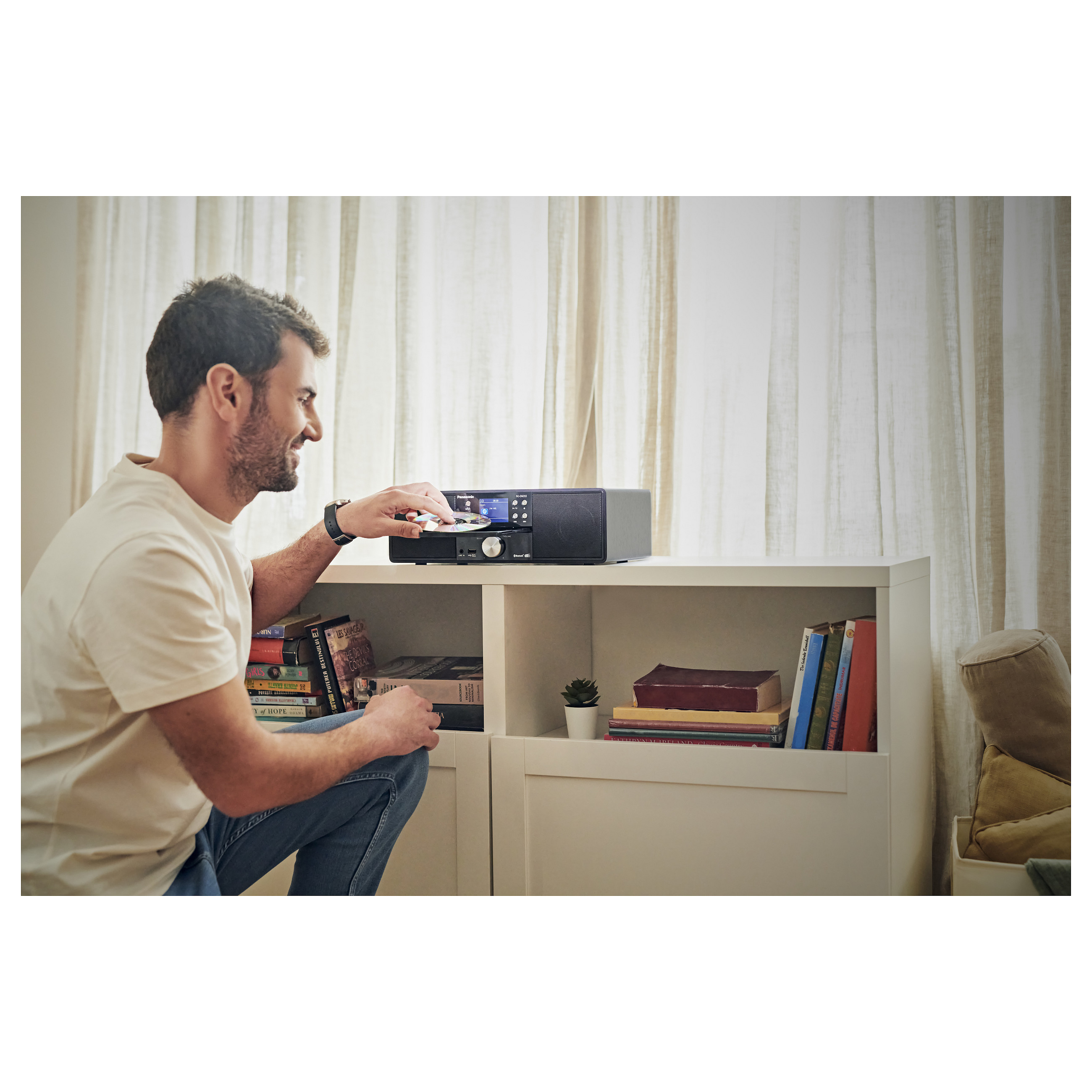 Glazbena mini linija PANASONIC SC-DM202EG-K AiO (Bluetooth, CD/MP3, USB, DAB+, FM, 12Wx2, Black)-6