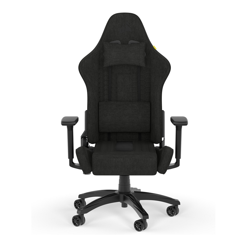 Stolica za igranje CORSAIR TC100 Gepolsterter Sitz Gepols (crna, udobno jastučena sjedala)-1