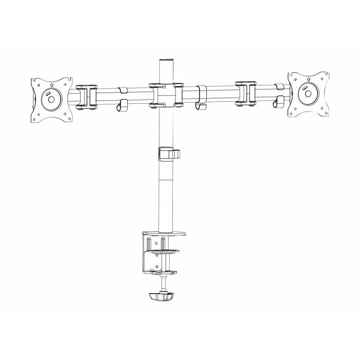 Stolni stalak DELTACO Office ARM-0300 (dva monitora od 13" do 27")-6