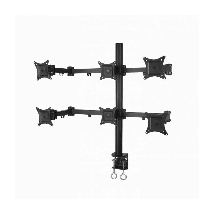 Stolni stalak za monitor SBOX LCD-352/6 (13-24", nagib ± 90°, okret ± 90°, rotacija ±180°, 6 monitora)-0