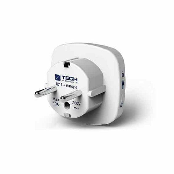Strujni adapter TRAVEL BLUE, World To EU+USB 956 bijeli-1