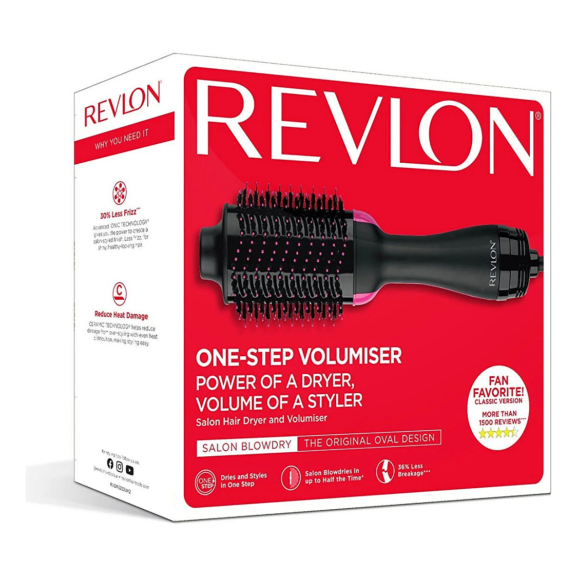 Četka za oblikovanje kose REVLON RVDR5222 One-Step Hair Dryer and Volumiser-7