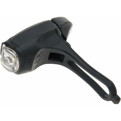 Prednje svjetlo za bicikl ili romobil NEWRBAN, punjivo, bijelo/crveno, USB, silikonska kukica-0