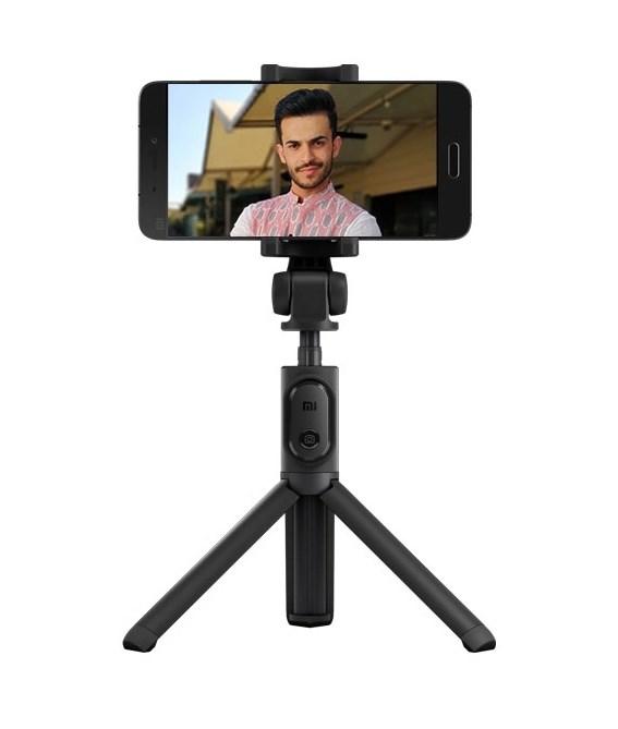 Samostojeći selfie štap Xiaomi Mi Selfie Stick Tripod (Aluminij, Crna, Konstrukcija protiv klizanja, Kut rotacije: 360°, Prijenosna i bežična)-0