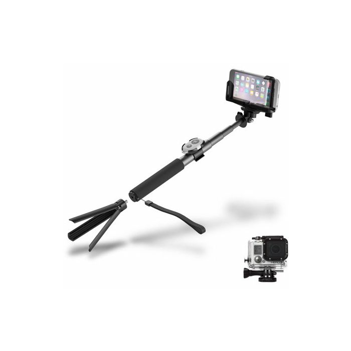 Štap za selfie CYGNETT - BT i tripod, aluminijski-0