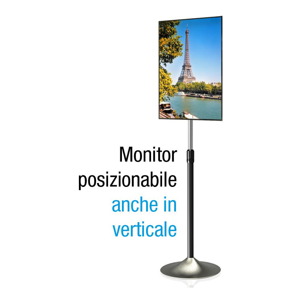 Techly ICA-TR10 signage display mount 68.6 cm (27") Silver-3