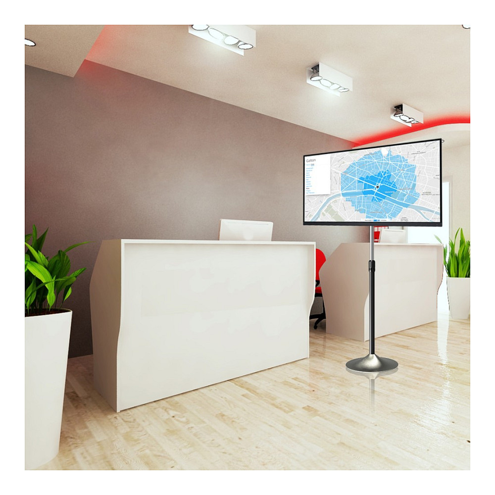 Techly ICA-TR10 signage display mount 68.6 cm (27") Silver-6