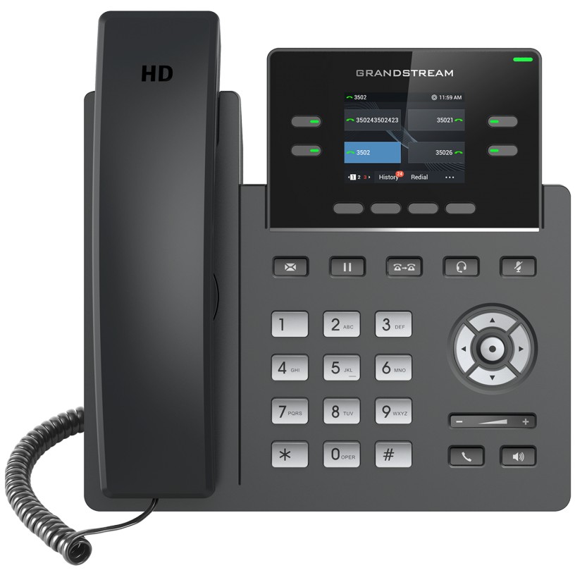 Telefon GRANDSTREAM GRP 2612 HD (HD audio, 2 linije, 3 SIP računa)