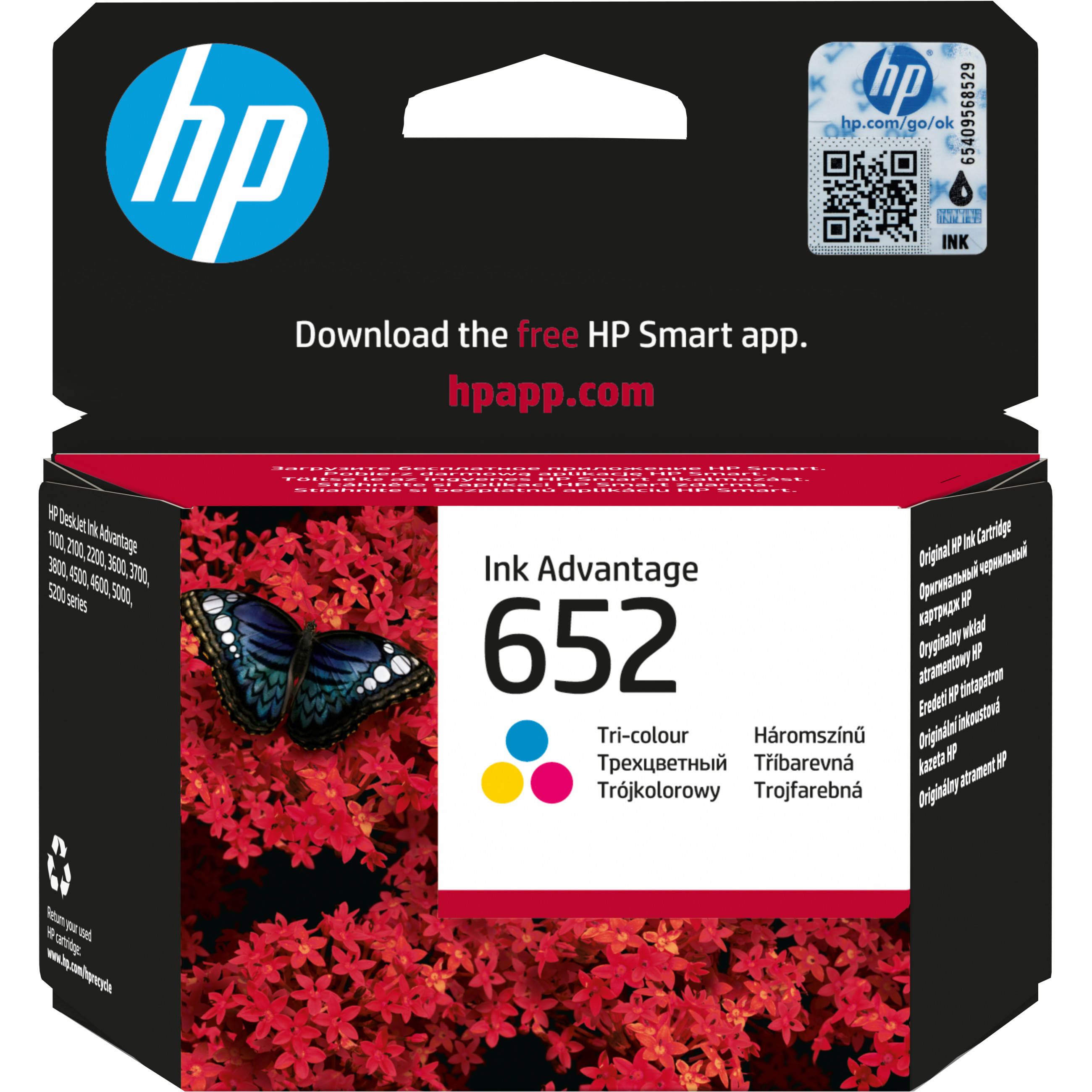 Tinta HP F6V24AE (HP 652) tri-color-2