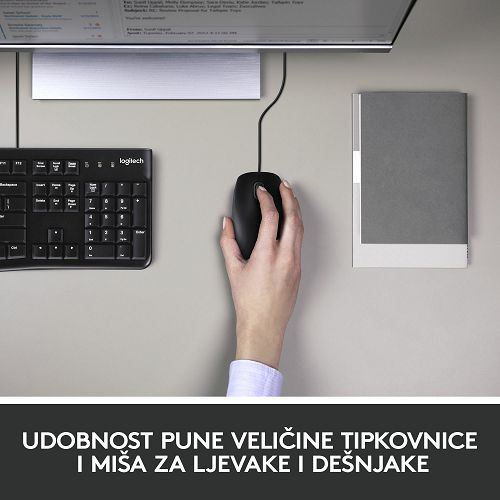 Tipkovnica + miš LOGITECH MK120, žičana, USB crna (920-002549)-2