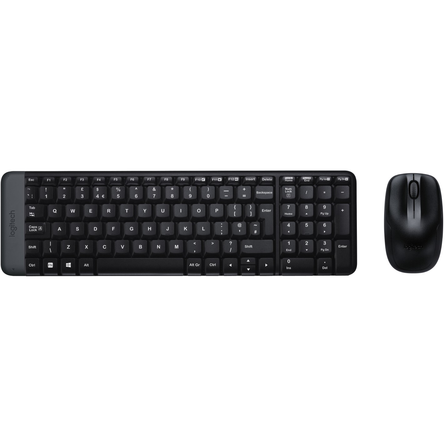 Tipkovnica + miš LOGITECH MK220 RF QWERTY International EER (bežično) crna-6