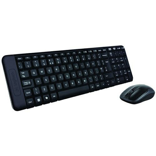 Tipkovnica + miš LOGITECH MK220 RF QWERTY International EER (bežično) crna-1