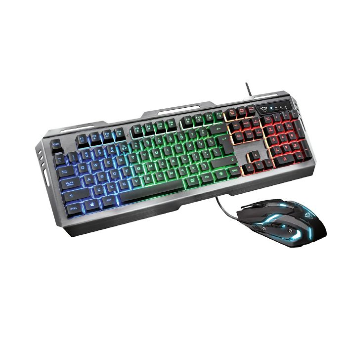 Tipkovnica + miš TRUST GXT845 Tural (gaming set, membranska, RGB osvjetljenje crna)-0