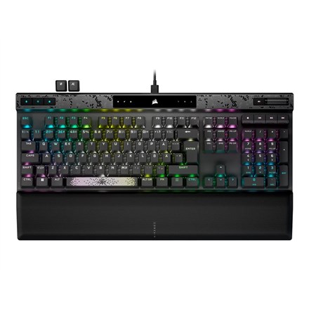 Tipkovnica gaming CORSAIR K70 MAX RGB (Magnetno-mehanička, MGX prekidači, RGB LED svjetlo, Žičana, Crna)-9
