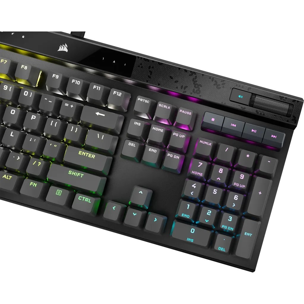 Tipkovnica gaming CORSAIR K70 MAX RGB (Magnetno-mehanička, MGX prekidači, RGB LED svjetlo, Žičana, Crna)-8