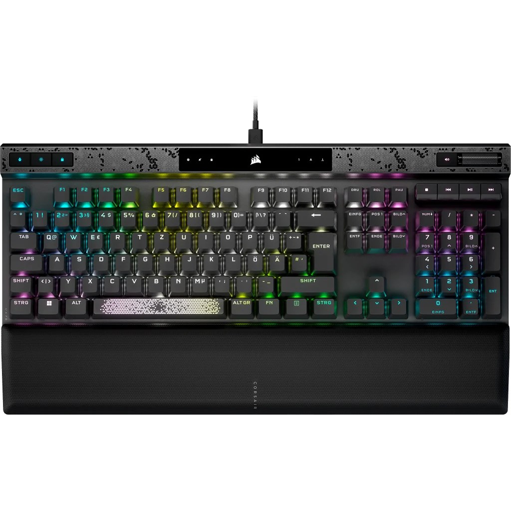 Tipkovnica gaming CORSAIR K70 MAX RGB (Magnetno-mehanička, MGX prekidači, RGB LED svjetlo, Žičana, Crna)-0