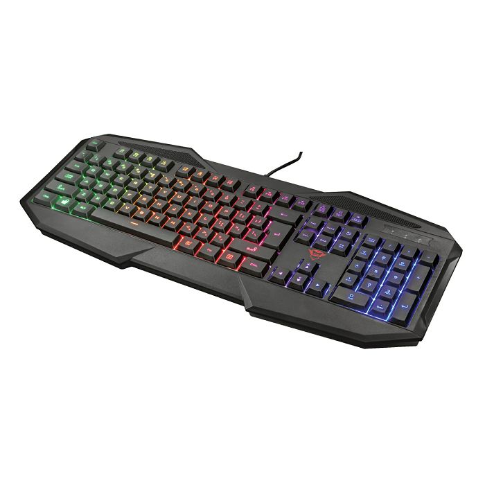 Tipkovnica TRUST GXT830RW (gaming, membranska, RGB osvjetljenje crna)-1